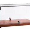 EXQUISITE Square Glass Ambient Display Cabinet 554mm CD35 -Furnabrew kitchen store EXCD35