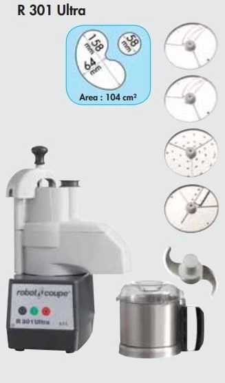 ROBOT COUPE Cutter Mixer & Vegetable Slicer 3.7L 4 Discs R301 Ultra 4 ROBOT COUPE Cutter Mixer & Vegetable Slicer 3.7L 4 Discs R301 Ultra - Image 2