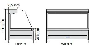 ROBAND Hot Food Display Curved Glass 5 Bays 1680mm C25 3 ROBAND Hot Food Display Curved Glass 5 Bays 1680mm C25