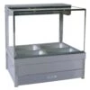 Roband Hot Food Display Bar Square Glass – 2 Bays 700mm S22