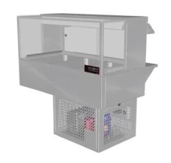 WOODSON Cold Food Display Square Glass Profile – 3 Bays WR.CFSQ23